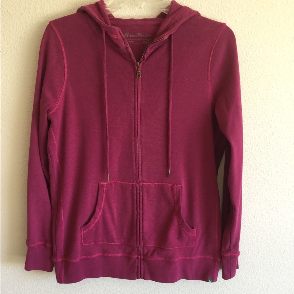 Eddie Bauer Maroon hoodie size medium.
